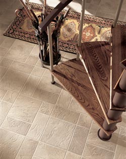 carpet on luxury vinyl flooring, Coffee, Vanilla, and Brown Wooden staircase , Wooden Designed Stairs